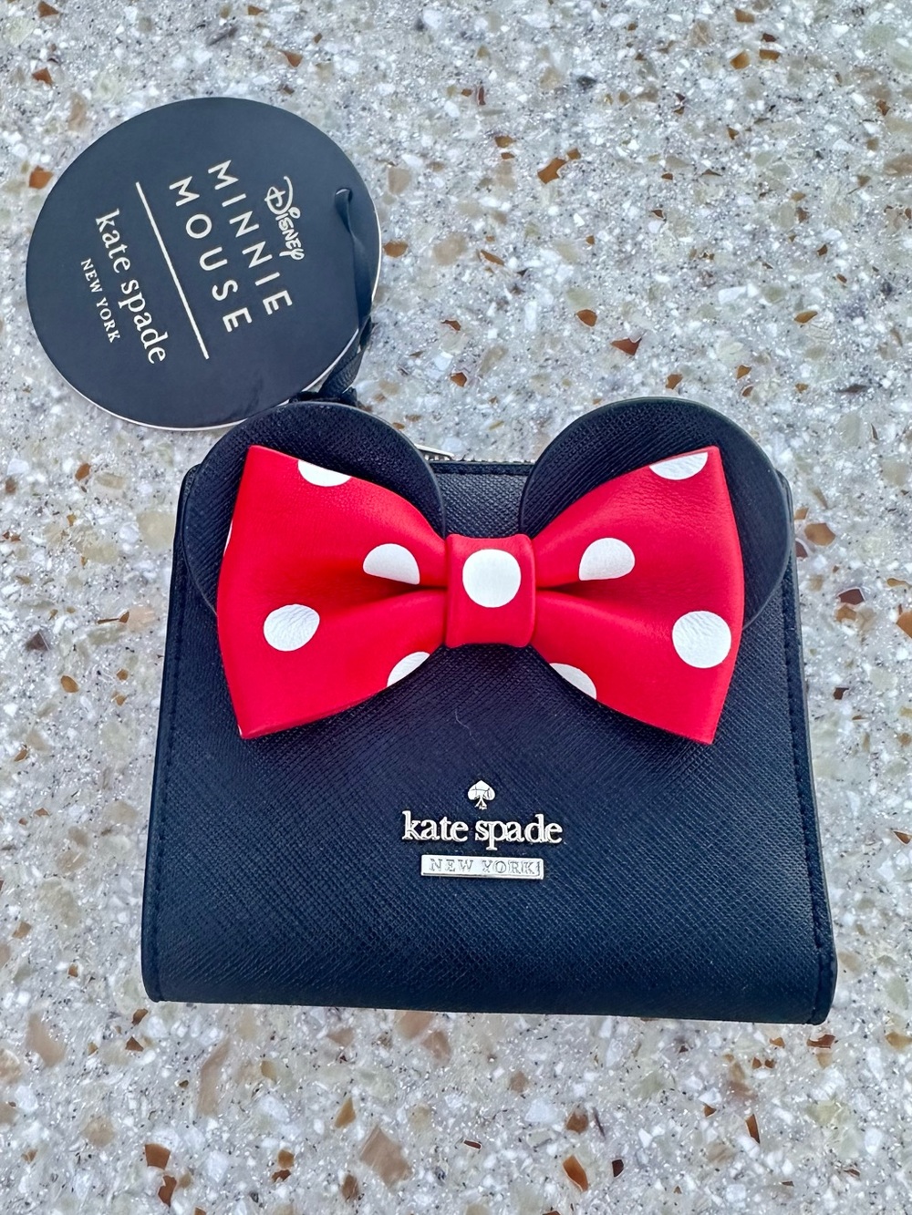 Kate Spade x Disney Minnie Mouse Adalyn bifold wallet small wallet